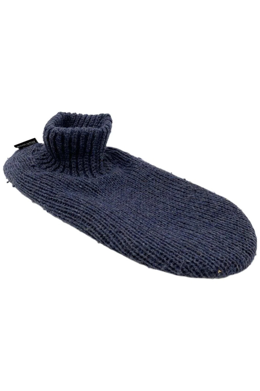 MUK LUKS Men's Morty Ragg Wool Slipper Sock Denim -